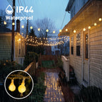 JMEXSUSS 100 LED Connectable Globe String Lights Indoor Bedroom, 33ft Warm White String Lights with Remote Plug in, 8Mode Christmas Lights Outdoor Waterproof for Classroom Patio Party Wedding Decor
