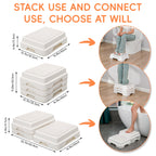 Shower Bath Step Stackable Bathtub Non Slip Safety Step Stool, Indoor/Outdoor Handicap Wideing Hands Free Platform Medical Portable Stack-Able, for High Beds, Kitchens,Bathroom.