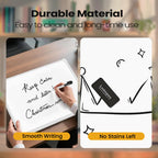 Small Dry Erase Board for Wall, 16" x 12" Double-Sided Hanging Whiteboard, Magnetic White Board with 4 Markers, 4 Magnets and 3 Mini Sticky Notes, Portable Whiteboard for Kids, School, Home, Office