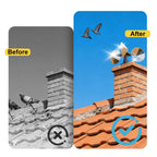 OFFO Bird Scare Reflective Device, Bird Reflector with Plastic Base for Outside Patio, Keep Pigeon Woodpeckers and Sparrows Away from Outdoor Boats Roofs Gardens