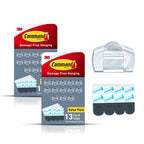 Command Round Cord Clips, Damage Free Hanging Cable, for Hanging Electrical Cables, 26 Clear Cord Clips and 32 Strips
