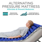 Vive 5" Alternating Pressure Mattress - Air Topper Pad for Bed Sore, Ulcer Prevention, Bedridden Treatment - Inflatable, Quiet Alternative Cover - Fits Hospital Bed - Includes Electric Pump System