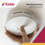 Kidde Smoke Detector & Carbon Monoxide Detector Combo with 10-Year Battery, 2 Pack