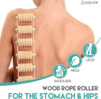 COZLOW 6-in-1 Wood Therapy Massage Tools, Professional Maderoterapia Kit for Body Shaping & Sculpting, Lymphatic Drainage Massage Rollers w/Wooden Cup & Scraper for Reducing Cellulite Appearance