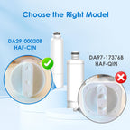 Waterdrop DA29-00020B 𝐍𝐒𝐅 𝟓𝟑&𝟒𝟐 𝐂𝐞𝐫𝐭𝐢𝐟𝐢𝐞𝐝 Water Filter, Replacement for Samsung® HAF-CIN/EXP, DA29-00020A/B, DA29-00020B-1, RF263BEAESR, RF28HMEDBSR, RS25J500DSR, 2 Filters