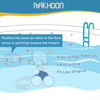 MAKHOON Upgraded 9-100-1200 Backup Valve Replacement for Polaris 360 Pool Cleaner, The Body has Been Reinforced, Longer Life Than Zodiac 9-100-1200,(NOT Compatible with Polaris 280 380 Pool Cleaner)
