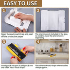 Roach Killer Indoor Infestation,Roach Traps,Cockroach Killer Indoor Home,Sticky Glue Roach Traps,Roach Motel,Child & Pet Friendly(60 Pack)