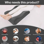 Maigandamai Back Pillow Wedge for Bed, Bed Pillow Rest for Bed Sitting up, Adult Memory Foam Pillow for Back Support, Acid Reflux, Snoring, for Sleeping,Elevating Back, Legs, and Knees Support