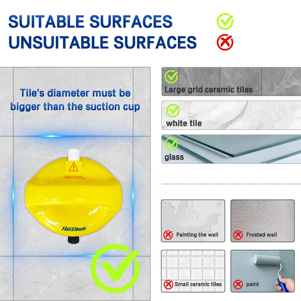 Suction Shower Grab Bars for Bathtubs and Showers, Safety Shower Grab Bars for Seniors, Drill-Free Shower Handle for Bathroom, Grab Bar for Elderly, Post-Surgery, Pregnant, Yellow, 2Pack