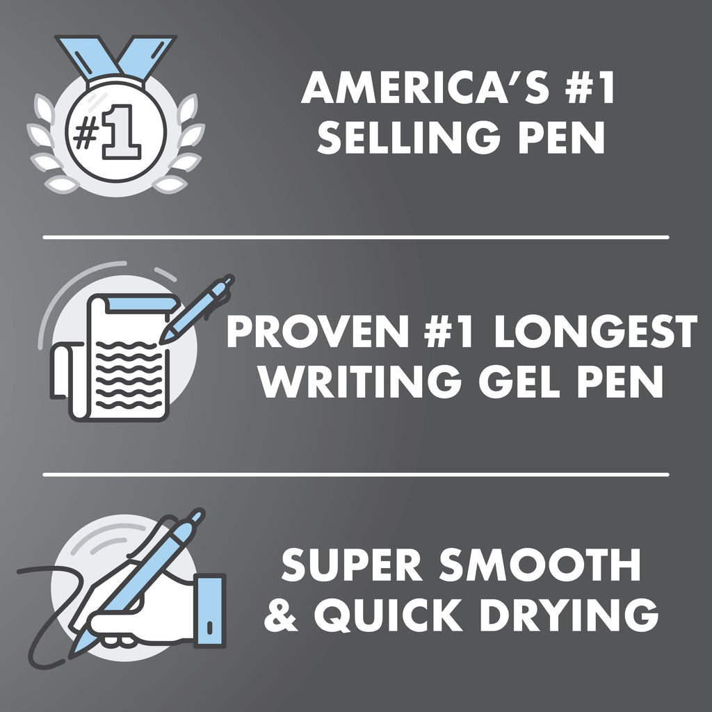 Pilot, G2 Premium Gel Roller Pens, Extra Fine Point 0.5 mm, Pack of 12, Black