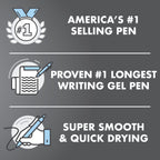 Pilot, G2 Premium Gel Roller Pens, Extra Fine Point 0.5 mm, Pack of 12, Black