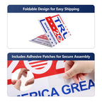 Trump Yard Signs 2024, Double Side 24” x 18” with Metal Stake Make America Great Again Political Yard Sign, Patriotic Decorations Voted for Donald Trump Lawn Sign 2024 Outdoor Election Decoration