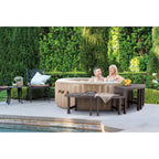 Intex Set of 4 PureSpa Benches, 2 Medium and 2 Tall Bench Accessories Compatible with Inflatable Hot Tub 4 Person Spas (Bench Accessories Only)