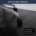 SALLOUS Chair Mat for Carpeted Floors, 60"x46" Heavy Duty Chair Mat for Carpet, Chair Mat with Grips, Floor Protector Rolling Computer Desk Floor Mat for Home Office (Black)