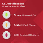 Kidde Hardwired Smoke & Carbon Monoxide Detector, AA Battery Backup, Interconnectable, LED Warning Light Indicators