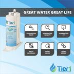 Tier1 PureSource2 Refrigerator Water Filter 4-pk | Replacement for WF2CB, NGFC 2000, 1004-42-FA, 469911, 469916, FC100, EWF2CBPA, Fridge Filter