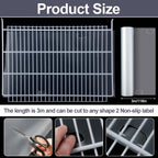 2 Roll Wire Shelf Liner Clear Shelf Covers for Wire Shelving Waterproof Non Adhesive Refrigerator Pantry Wire Shelf Plastic Mats for Kitchen Cabinet Drawer Fridge Rack (16 Inch x 10 Ft)