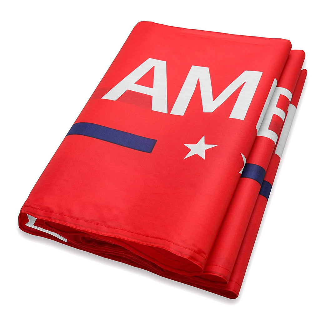 DANF Donald Trump for President 2024 Take America Back Flag Red 3x5 Foot with Grommets