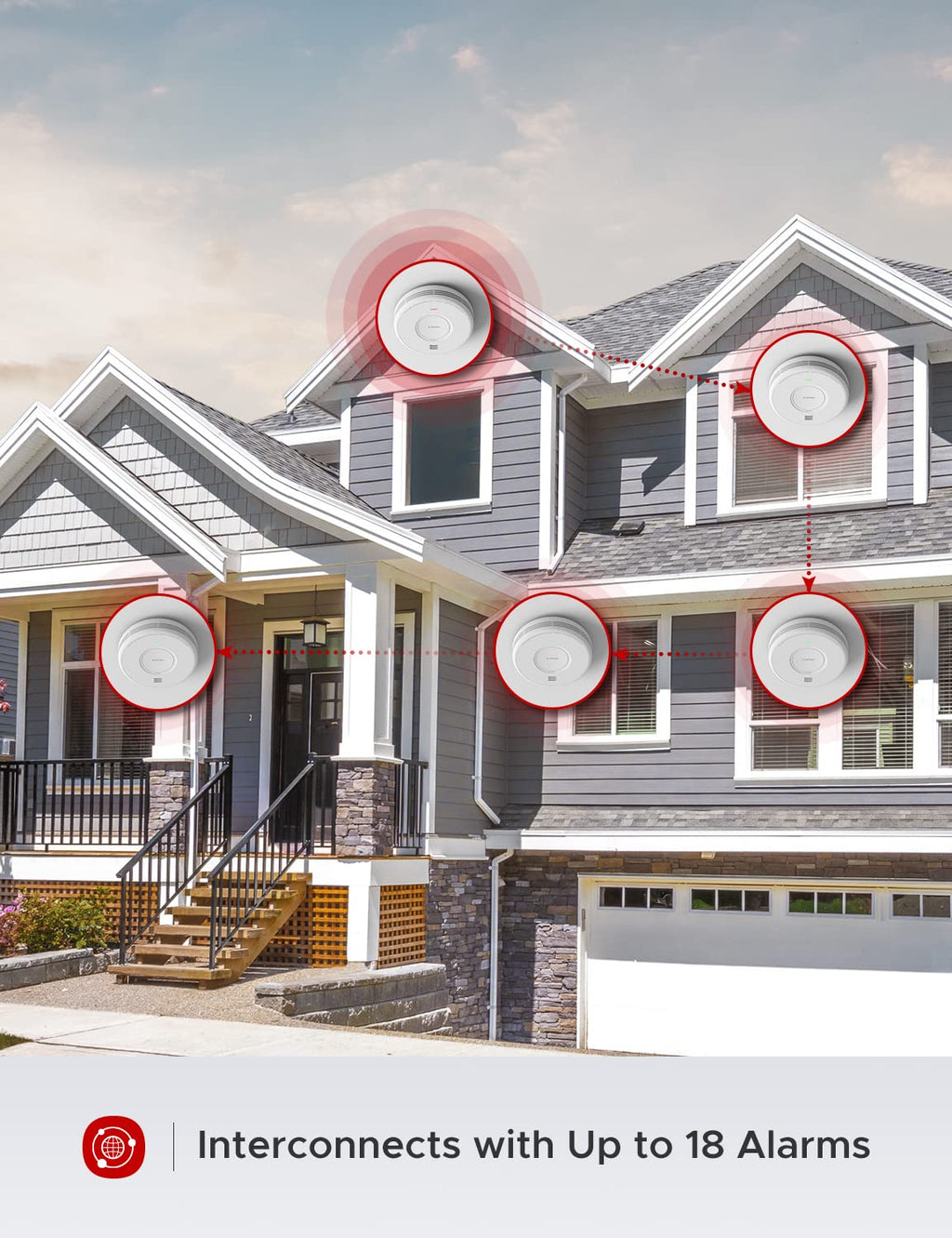 X-Sense AC Hardwired Combination Smoke and Carbon Monoxide Detector, Hardwired Interconnected Smoke and CO Detector Alarm with Replaceable Battery Backup, XP06, 6-Pack