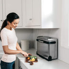 Ninja Foodi SP101/FT102CO Digital Fry, Convection Oven, Toaster, Air Fryer, Flip-Away for Storage, with XL Capacity, and a Stainless Steel Finish (Renewed)