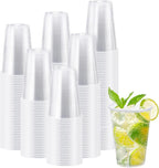 Lamosi 300 Pack 12 oz Clear Plastic Cups,12 Ounce Disposable Cups, Cold Drinking Cups for Party, Picnic, BBQ, Travel, Halloween, Christmas, Events