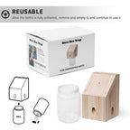 Carpenter Bee Trap for Outside - Shed Style Nature Hanging Wood Trap for Outdoor with Removable Bee Vault Plastic Jar (1 Pack)