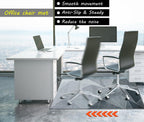 SAIKOOWA Office Chair Mat for Hardwood Floor,36"*48" Highly Premium Quality Protector Floor Mat,Desk Chair Mat - 2.15lbs Anti-Slip Chair Rug Mat for Office Home Laminate Floor Black Grey