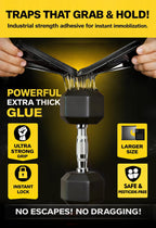 Large Rat Glue Traps for House Indoor 12 Pack – Touch-Free Zip Ties & Gloves Included Bulk Glue Traps for Mouse, Spiders, Snakes, Mice with Enhanced Adhesive, Pre-Baited Formula for Pest Control