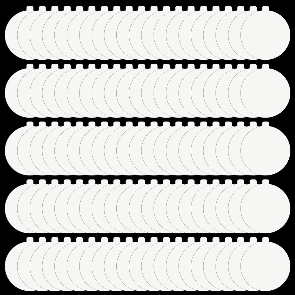 Qualirey 100 Pack Refill Glue Boards 7.56 x 7.32 x 0.94 Inch Flea Trap Refill Discs Sticky Trap Replacement Refillable Sticky Pads for Bugs Fly Mosquito Killer Indoor Outdoor Insect Home House Moth