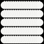 Qualirey 100 Pack Refill Glue Boards 7.56 x 7.32 x 0.94 Inch Flea Trap Refill Discs Sticky Trap Replacement Refillable Sticky Pads for Bugs Fly Mosquito Killer Indoor Outdoor Insect Home House Moth