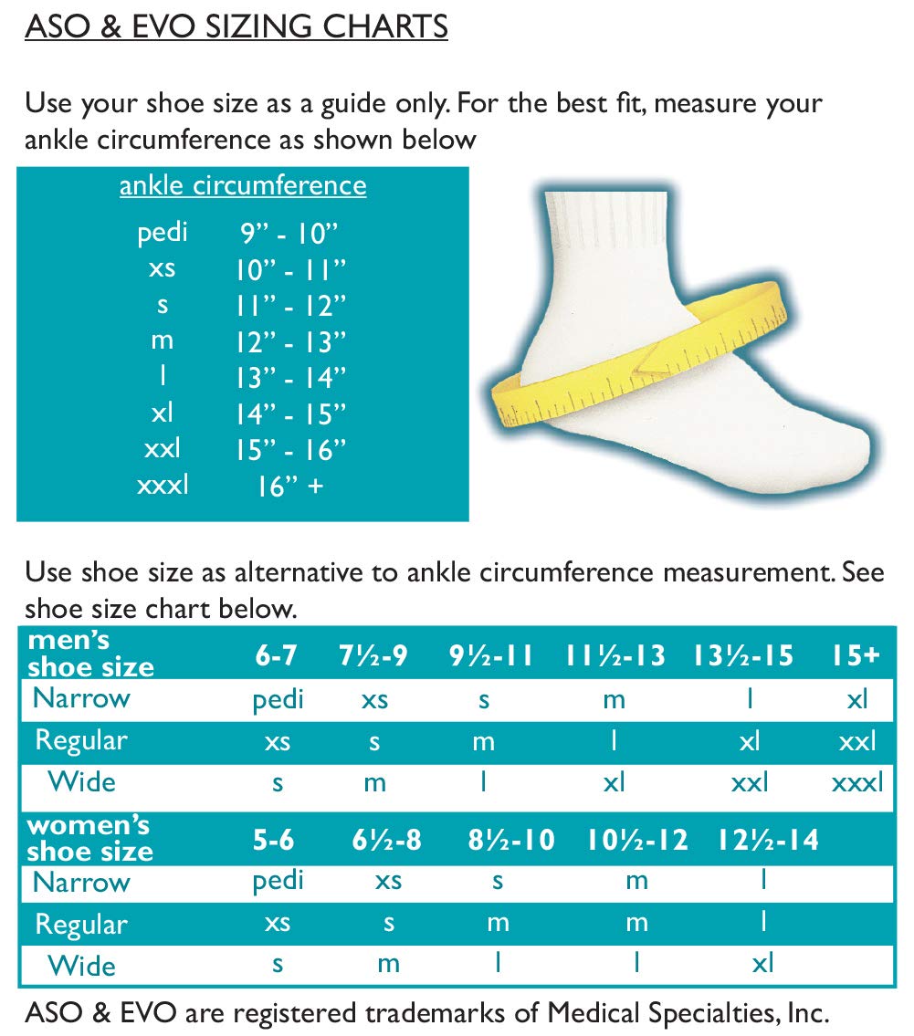 Med Spec ASO Ankle Stabilizer, Black, Small & THERABAND Resistance Band Set, Professional Latex Elastic Bands, 5 Foot, Yellow, Red & Green, Beginner