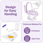 TrelaCo 10 Pcs Urine Hats for Toilets Stool Sample Collection Kit Urine Collection Hat Urine Collector Specimen Cups Pee Urine Sample Cup Containers for Women and The Elderly, 27oz/ 800cc