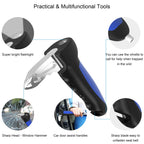 byojia 5 in 1 Vehicle Support Handles Elderly Portable Automotive Door Assist Handles Multifunction Car Handle for Elderly and Handicapped (Blue-with Nylon Handle)
