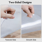 Blvornl Office Chair Mat for Hard Wood Floor, Sturdy Plastic Protector Floor Mat for Office Chair, Rectangle Transparent PVC Computer Hard Floor Chair Mat for Desk, Office, Home (Clear, 30 X 48in)