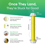 Sticky Fly Trap Indoor & Outdoor Pack of 4 | Hanging Fly Stick for Gnats, Flies, Wasps, Mosquitoes & Other Flying Bugs | Fly Trap Sticky | Home Pest Control | Flying Insect Trap Rolls | Ucatch
