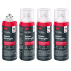 3M Super 77 Multi-Surface Spray Adhesive, 7.35 oz., Low VOC, Quick Bond, Fast Drying, Clear Finish for Foil, Foam, Paper, Metal, Plastic, Fabric, and Cardboard (77-10-NAT), 4-Pack