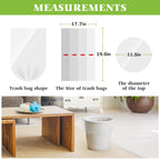 Small Trash Bags 4 Gallon 120 Counts Garbage Bags, Bathroom Trash Can Bin Liners, Small Plastic Bags for home office kitchen, fit 12-15 Liter, 3,3.5,4.5 Gal, Clear