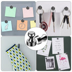 Fridge Magnets 12Pcs Refrigerator Whiteboard Small Strong Magnet Classroom Kitchen Accessories Decorative Locker Set Decor Must Haves Office Calendar Refrigerador Magnetic Cute Crafts Black