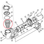 91110040 Pump Basket Replacement for Pentair Whisperflo Intelliflo Pumps, Filter Basket Compatible with IntelliFlo VF VS+SVRS I1 Variable Speed Pump, WhisperFlo Pump Skimmer, Replace 070387, B-199