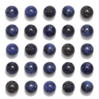 NCB 200pcs 8mm Blue Sodalite Loose Beads for Jewelry Making, Natural Semi Precious Beads Round Smooth Gemstones Spacer Beads Charms for Necklaces Bracelets (Blue Sodalite, 8mm 200Beads)