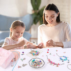 ELLENER Kids Bracelet Making Kit for Girls, Gifts for Girls Ages 3 4 5 6 7 8 9 10 11 12 Year Old,Girl Gifts Ideas,Girl Toys, 68 Pcs Crafts for Girls 8-12