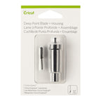 Cricut Deep-Point Blade + Housing,Cutting Blade with Deep Cut Housing,Cut Materials up to 1.5mm Thickness,for Personalized Crafts,Compatible with All Cricut Maker & Explore Machines, 1"D x 3"W x 4.5"H
