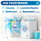 Dry & Dry 9 Packs [Net 7 Oz/Pack] Moisture Absorbers Dehumidifiers for Home Dehumidifier for Basement Dehumidifiers for Bedroom Small Dehumidifiers - Dehumidifiers Moisture Absorbers