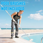 YEECHUN Professional 16.5 Foot Swimming Pool Pole Telescopic Heavy Duty Aluminum, Adjustable Length 6.5 to 16.5 Feet, Universal Pole for Skimmer Net Rake, Hooks, Vacuum Heads and Brushes