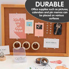 120-Pack Push Pins for Bulletin Board, Thumb Tacks with Clear Plastic Tip and Steel Tip, Portable and Durable Wall Tacks Suitable for Cork Board, Office and Daily Life
