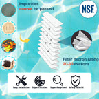 Savener® S7M120 System 3 Inner and Outer Pool Filter, Compatible with 25021-0200S & 25022-0201S, Replacement for Sta-Rite System 3 S7M120, SR300 Pool Filter Cartridge, 300 Sq. Ft