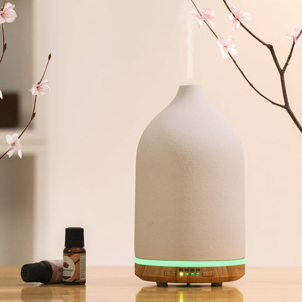 BOXING Ceramic Diffuser,Stone Essential Oil Diffuser, Ultrasonic Aromatherapy Diffusers,Essential Oils for defusers for Home/Bedroom (250ML).