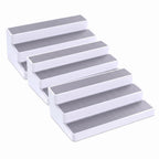 YAN & HIN 3 Tier Spice Rack Organizer for Cabinet, 3 Pack Non-Slip Spice Rack Shelf Organizer, Holds 24+ Jars, Plastic Spice Organizer for Cabinet, Pantry & Kitchen Countertop, White