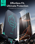 ESR 3 Pack 9H+ Glass for iPhone 16 Pro Screen Protector, [Military Grade Shatterproof & Longest Durable] Ultra-tough Tempered Glass with Updated Easy Installation Tool