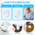 ChunHee Wireless Caregiver Pager Call Button Nurse Alert System Portable SOS Call Bell for Elderly Patient Emergency for Home with 3 Low Remind 3 Button +2 Vibration Receiver …